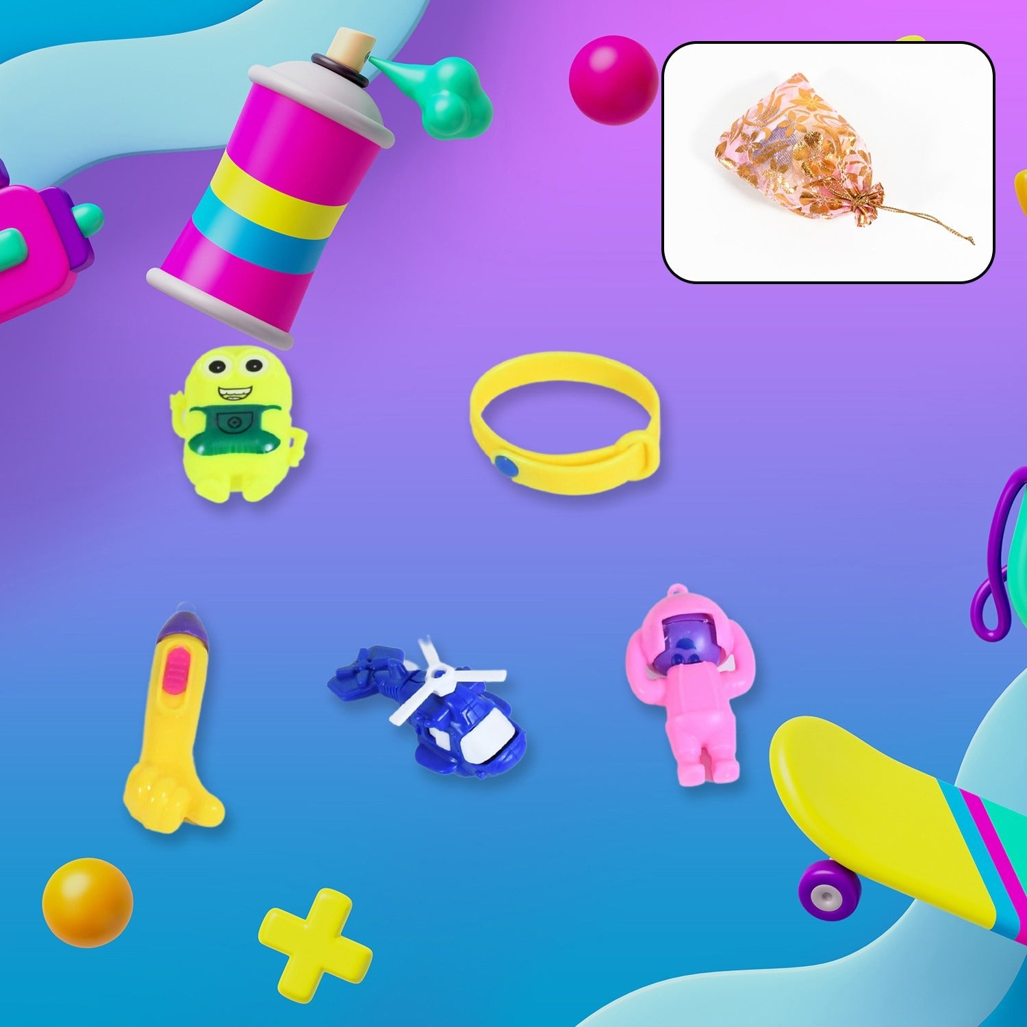 5Pc Toy Combo Kids Best Gift Set Combo Attractive & Unique Toy Combo 5Pc Colorful Toy Combo With Potli Bag 5Pc Toy Combo Kids Best Gift Set Combo Attractive & Unique Toy Combo 5Pc Colorful Toy Combo With Potli Bag